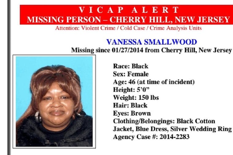 FBI missing person alert for Vanessa Smallwood.