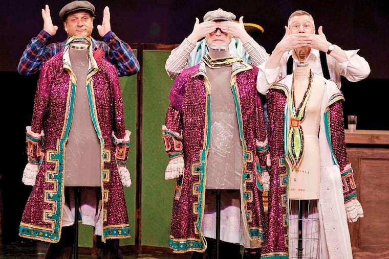 John Monforto, Josh Totora and Neill Hartley in "The Three Maries" at the Prince to Jan. 10.
Credit: Christoper Sapienza / Wiseman Productions