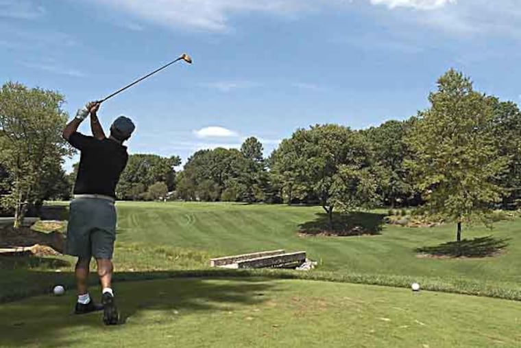 2003 - photo shows 1st hole at Woodcrest Country Club in Cherry Hill, NJ.