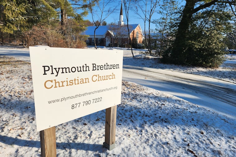 A Plymouth Brethren Christian Church meeting room in Middletown Township, Delaware County.