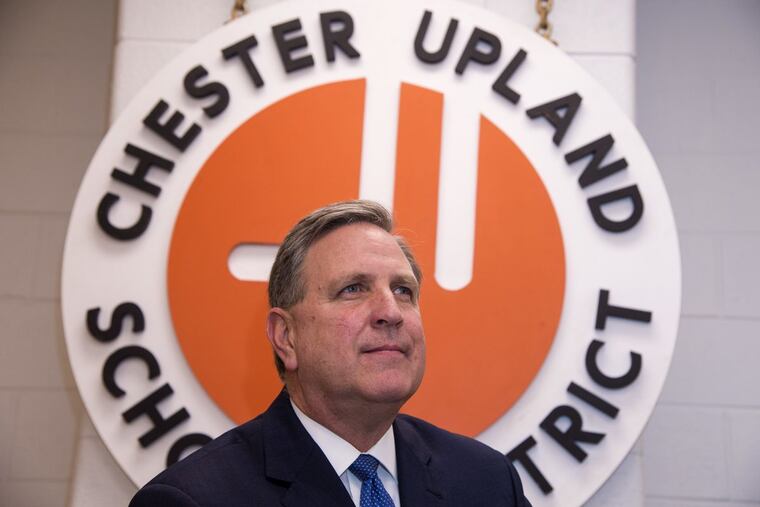 Peter Barsz, 60, is the Chester Upland School District receiver. Photographed in the school district’s offices in Chester High School December 7, 2017. CLEM MURRAY / Staff Photographer