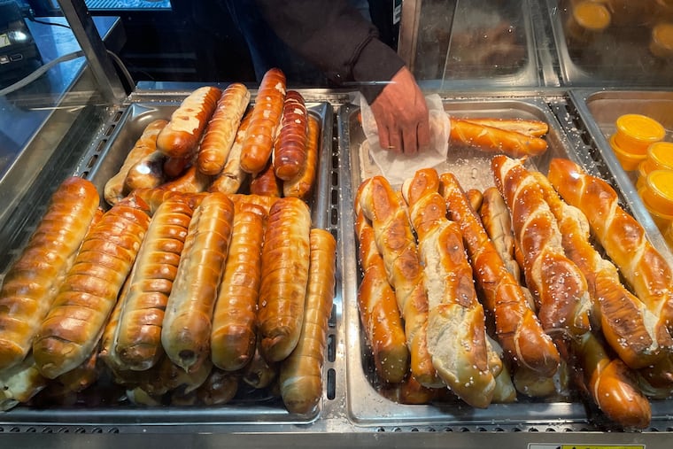 Philly Pretzel Factory's got the pretzel twists and dogs for your munching.
