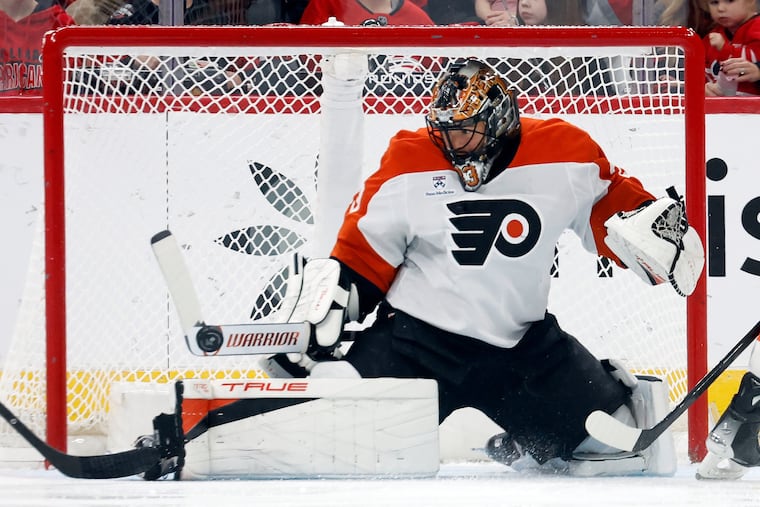 Goaltender Samuel Ersson has struggled mightily this season with an .858 save percentage. He allowed five goals on 27 shots in Wednesday's loss, but he was far from the most culpable Flyer.