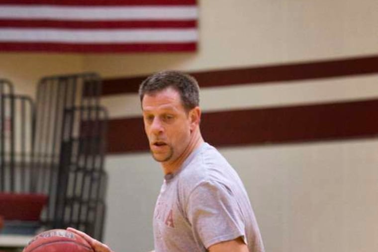 Mickey Morandini plays a pickup game at Swarthmore.