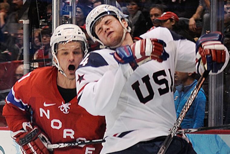 "Yeah, things got a little chippy," Bobby Ryan said of the U.S-Norway game. (Clem Murray/Staff Photographer)