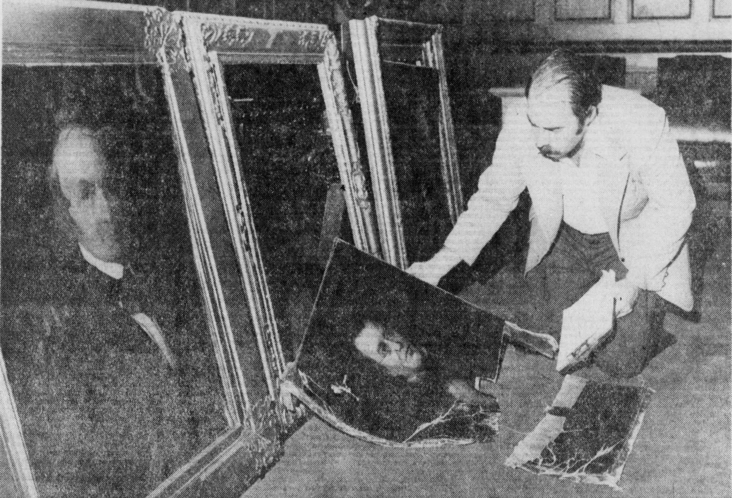 Portraits of past mayors were defaced in City Hall on this week in Philly history