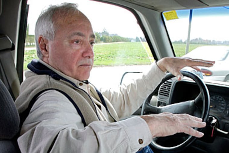 Ed Stella Jr. describes his proposed solar farm. ( Elizabeth Robertson / Staff Photographer )