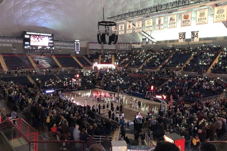 Gampel Pavilion Sunday for the Connecticut-Jefferson U women's basketball exhibition