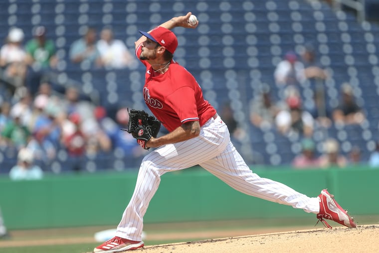 Zach Eflin pitches against the Yankees on Wednesday in Clearwater, Fla.