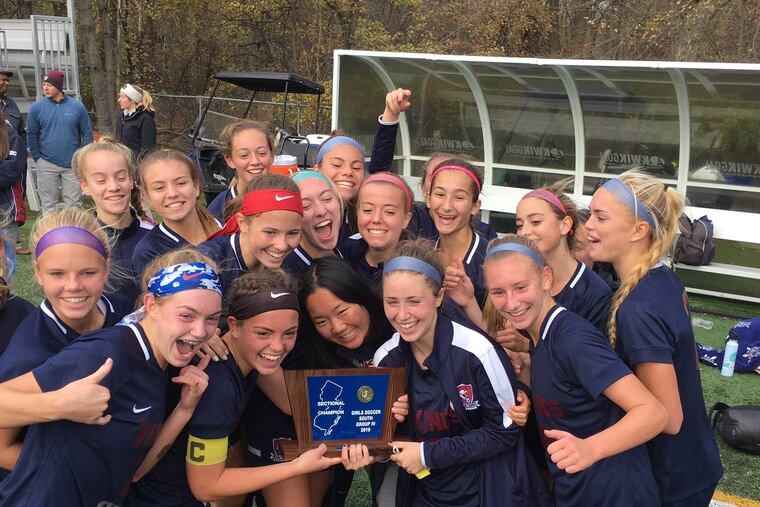 The Eastern girls' soccer team clinched its second-straight sectional title and improved to 25-0 on the season with a 3-0 win over Toms River North.