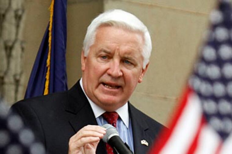 State Attorney General and gubernatorial candidate Tom Corbett is under fire for issuing a subpoena to Twitter. (AP Photo/Gene J. Puskar)
