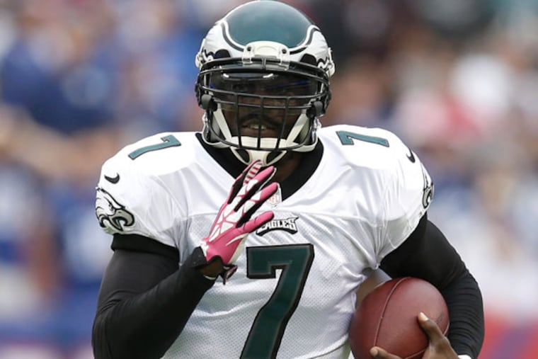 Eagles quarterback Michael Vick. (Kathy Willens/AP)