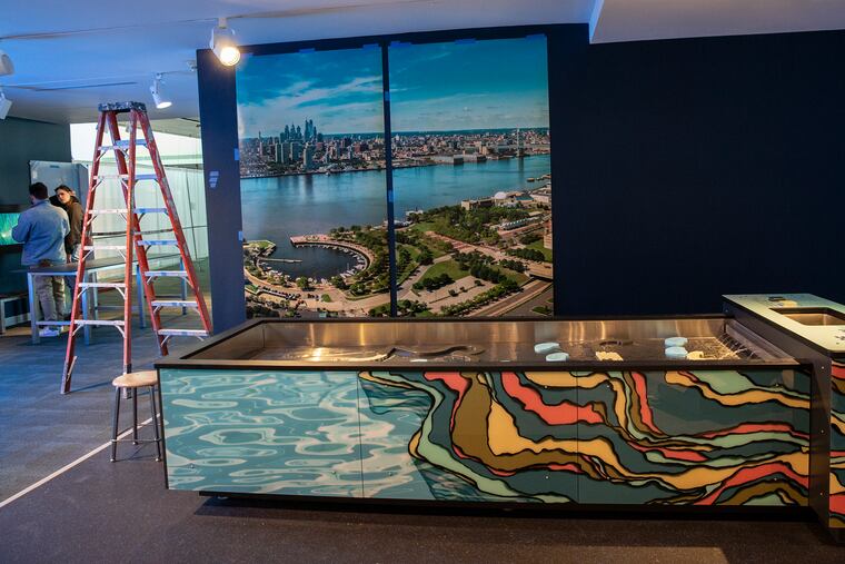 "River Alive!" underconstruction at the Independence Seaport Museum