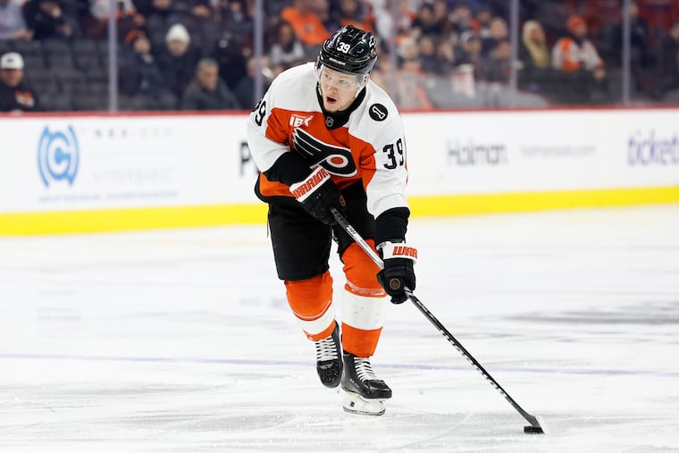 Flyers right wing Matvei Michkov played his 12th-most minutes this season on Tuesday night.