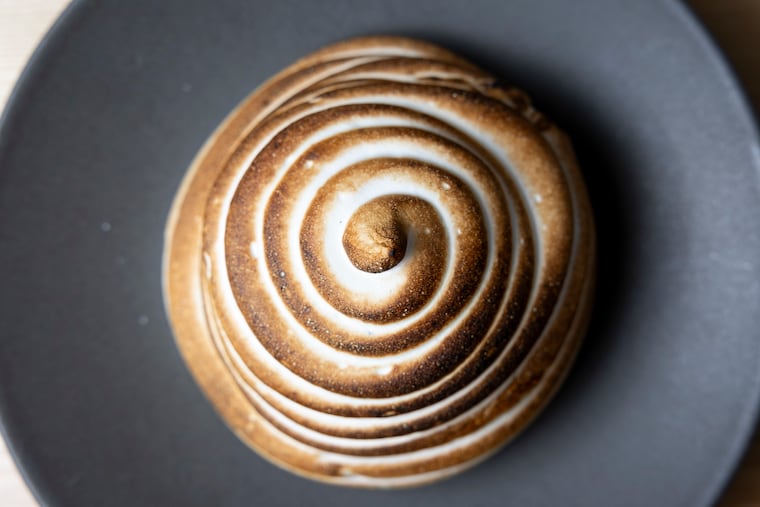 The Baked Alaska dessert at Banshee in Philadelphia, Pa., on Thursday, Feb. 26, 2026.