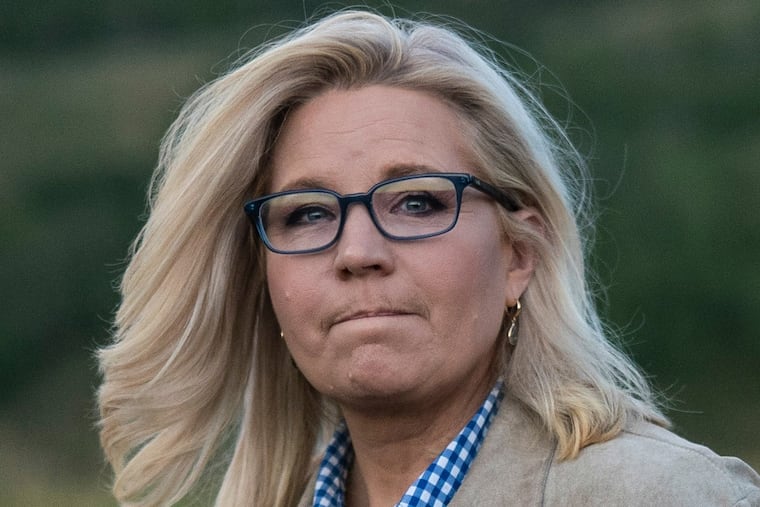 Rep. Liz Cheney (R., Wyo.) arrives to speak in Jackson Hole, Wyo., after losing to her opponent in the Republican primary on Aug. 16.