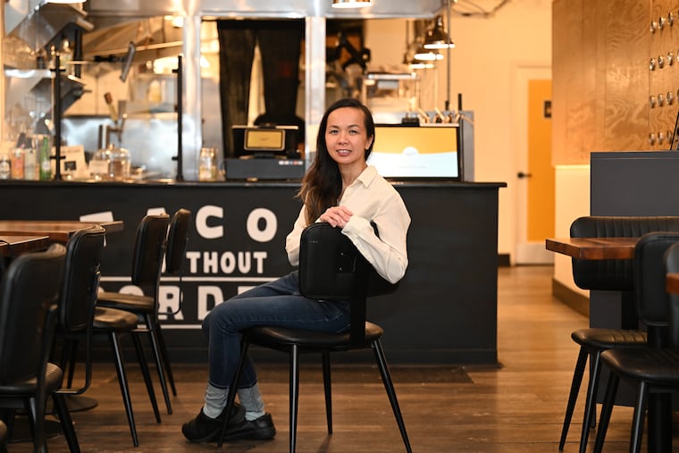 Carolyn Nguyen poses for a photo on Monday, Dec 1, 2025, at Revolution Taco in the Rittenhouse area of Philadelphia.