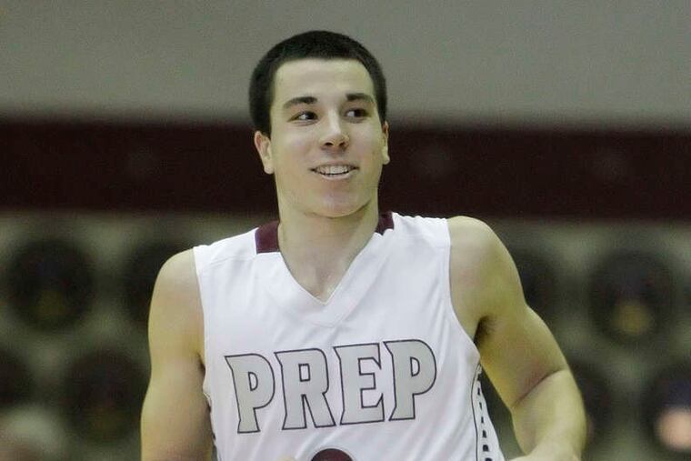 St. Joseph's Prep's P.J. Kelly held La Salle's Amar Stukes to 18 points, just two in the first half. STEVEN M. FALK / Staff