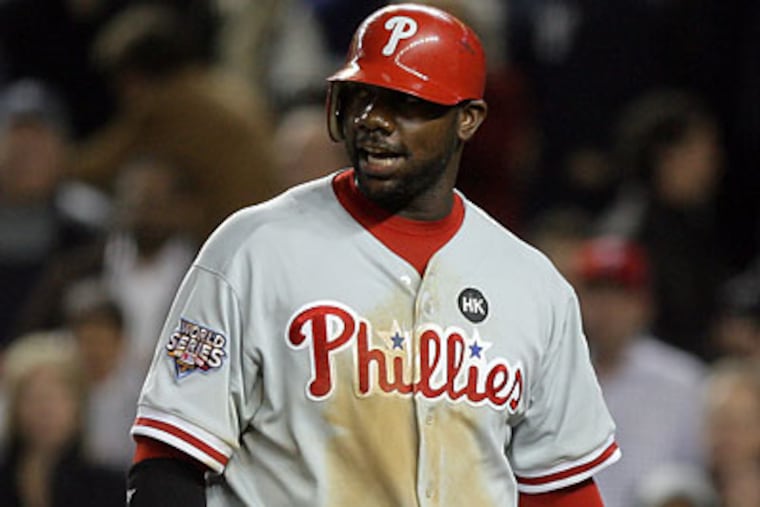 Ryan Howard struck out in all four of his at-bats in Game 2. (Yong Kim/Staff Photographer)