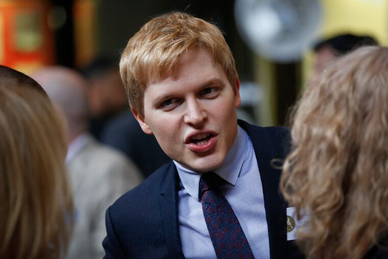 Pulitzer Prize winner for public service Ronan Farrow, second from right, arrive for the 2018 Pulitzer Prize winners awards luncheon at Columbia University, Wednesday May 30, 2018, in New York.