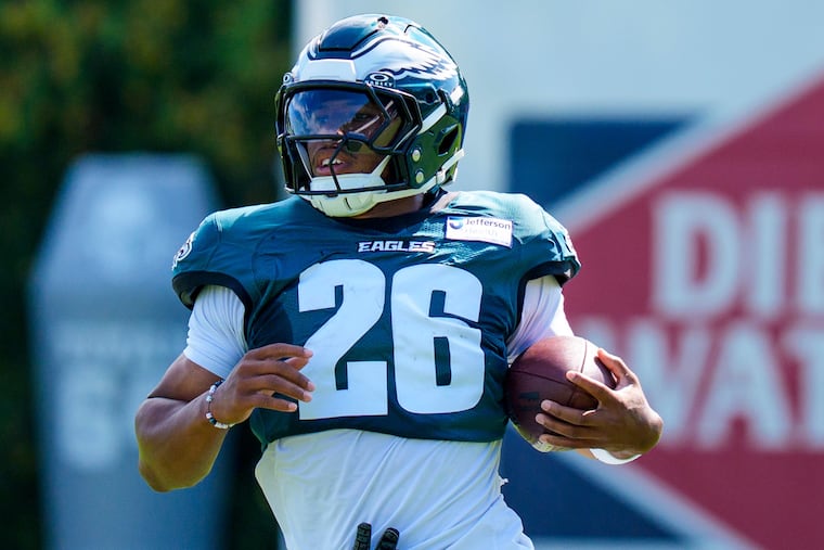 Eagles practice observations: Saquon Barkley ramps up, Elijah Moore scores and defense should play in Baltimore