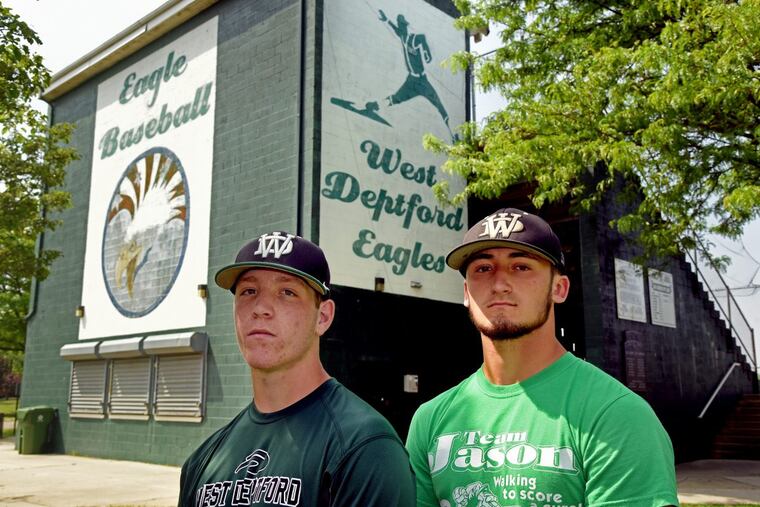 Mike Gismondi (left) and Darren McKeown are the lone seniors on West Deptford’s baseball team.