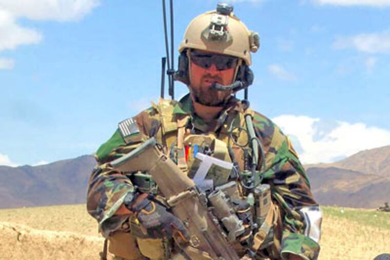 Barry Crawford, in Afghanistan.