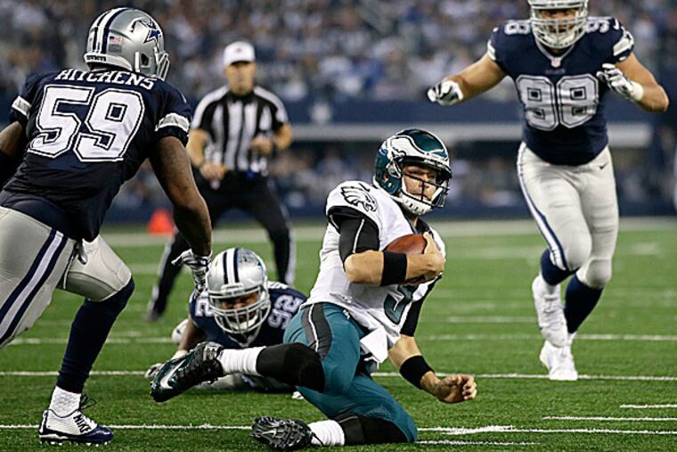 Eagles quarterback Mark Sanchez. (Tim Sharp/AP)