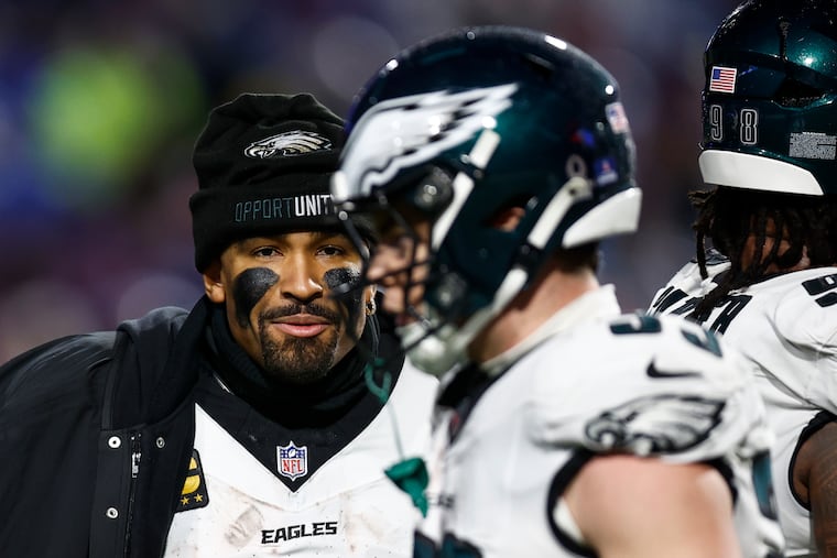 Quarterback Jalen Hurts and the Eagles wrap up the regular season on Sunday against the Commanders.