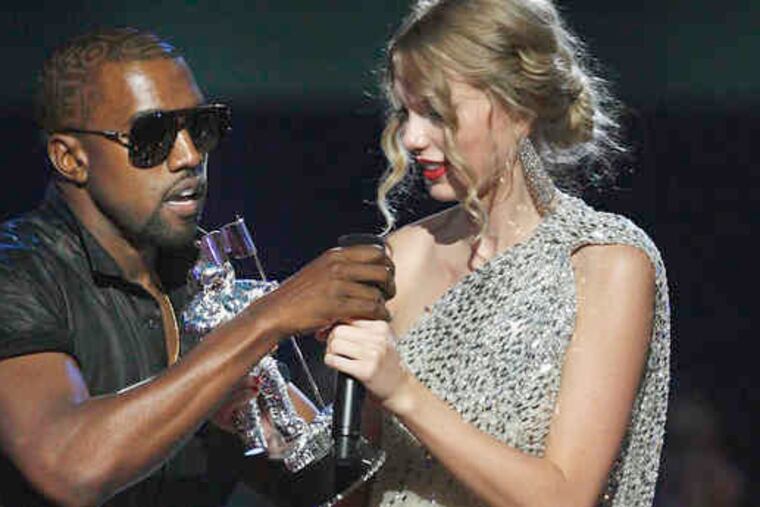 Kanye West proved his jerkishness vis-a-vis Taylor Swift at the MTV awards.