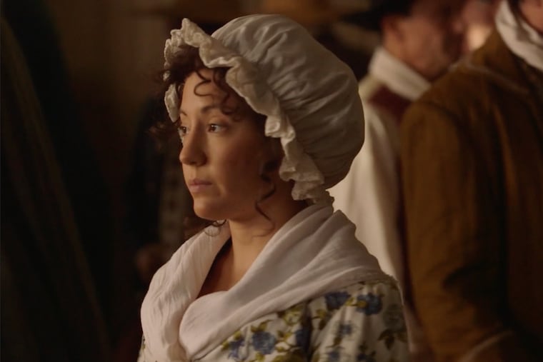 Actress Adele Rylands as Betsy Ross in "IN Pursuit: Philadelphia and the Making of America."