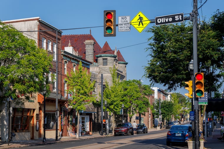 State Street and Olive Street, Media, PA., Wednesday, June 4, 2025.