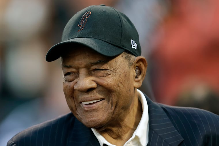 Hall of Famer Willie Mays in 2016.