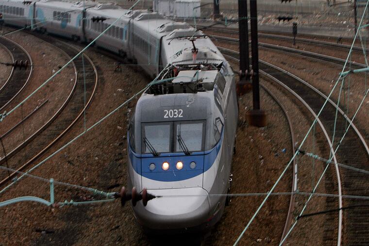 An Amtrak train pulls into 30th Street Station. What the system needs most
is investment in reliable infrastructure. MICHAEL S. WIRTZ / File Photo