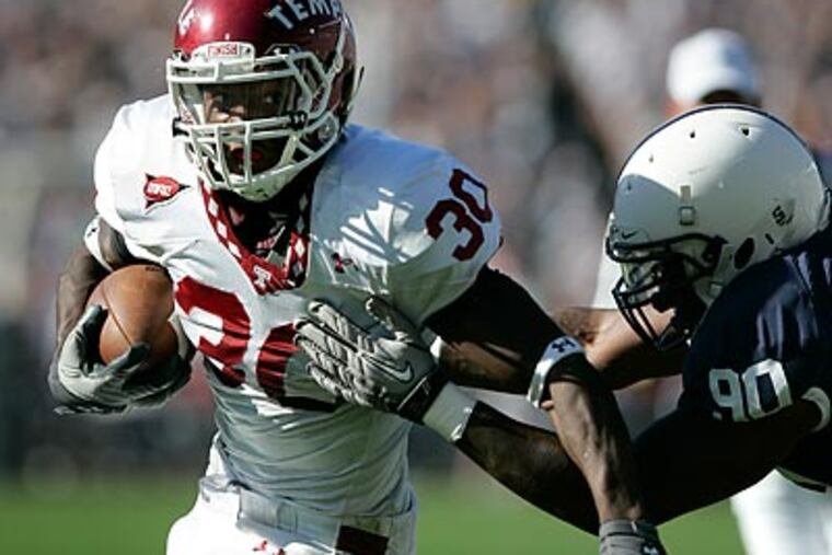 Bernard Pierce scored both of Temple's touchdowns against Penn State. (David Swanson/Staff Photographer)