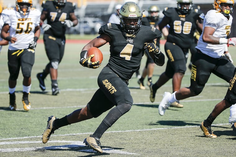 Former Neumann Goretti running back Leddie Brown, who starred at West Virginia, recently signed as an undrafted free agent with the Los Angeles Chargers.