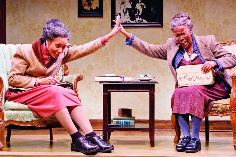 Perri Gafney and Cherene Snow play the real-life Delaney sisters in the Philadelphia Theatre Company production of "Having Our Say," running through Feb. 19.