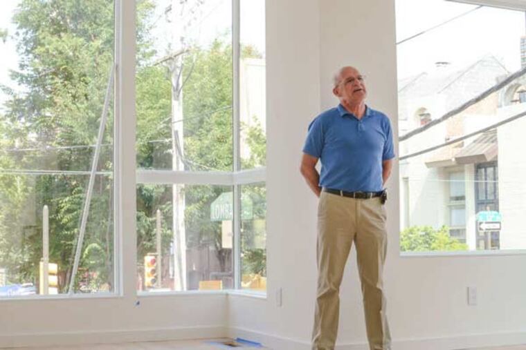 Arthur "Art" Elwood Jr., cofounder of Christian Street Partners, at his latest project, at 12th and Lombard.