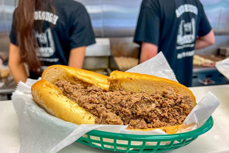 An Alpine Steak, the house specialty, at Barry's Steaks & Hoagies, 6216 Ridge Ave.