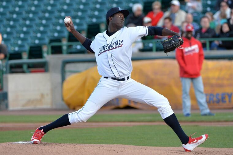 Franklyn Kilome is 6-foot-6 and throws a potent fastball.