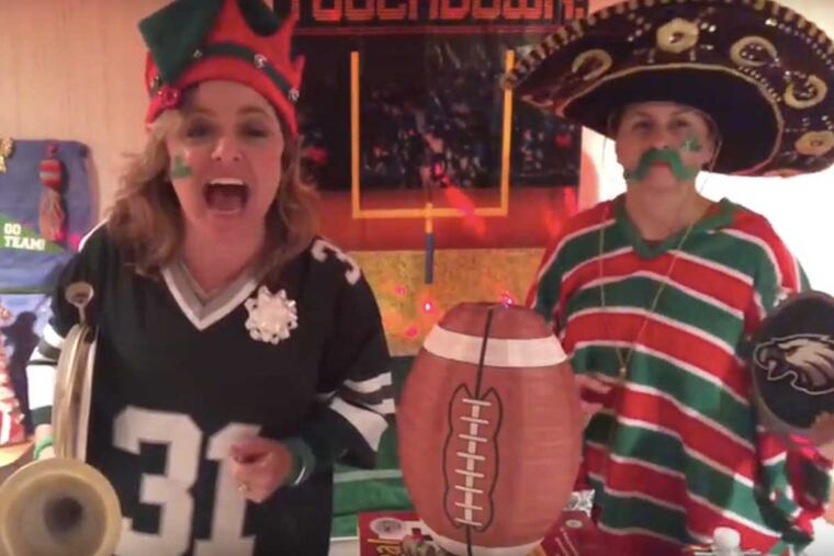 Tracy Locke and Donna Vaicels are Girls Gone Green, a singing Eagles comedy duo.