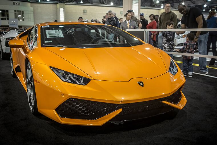 A Lamborghini Huracán on display at the 2016 Philadelphia Auto Show on Saturday, Jan. 30, 2016.