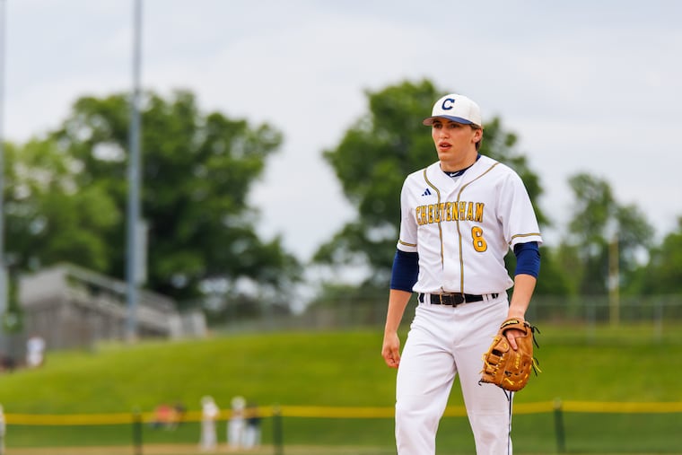 Cheltenham senior Corey Bradley, a first baseman on the school's baseball team, played his final game Wednesday against Springfield.