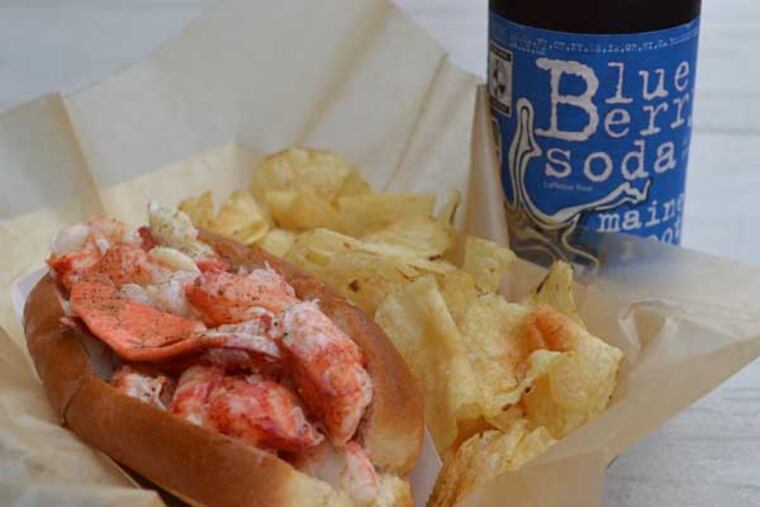 Signature meal - lobster roll, chips, soda - from Luke's Lobster.