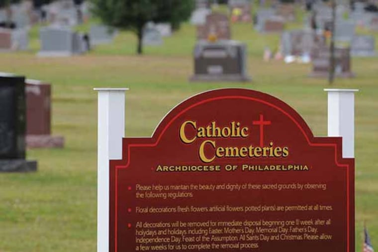 The Archdiocese of Philadelphia has agreed to lease its 13 cemeteries to a Levittown company for a total payment of $89 million over 35 years. ( CLEM MURRAY / Staff Photographer )