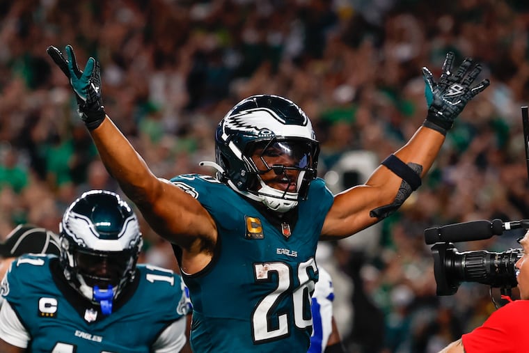 Eagles running back Saquon Barkley continues his hot streak with an appearance on the Manningcast tonight.