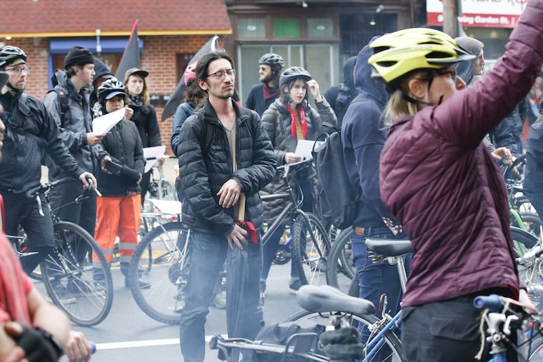 At a memorial for Pablo Avendano, who was killed while working for delivery company Caviar, speakers decried an economy that incentivizes workers to work in risky situations without offering them basic protections, like healthcare and worker’s compensation.