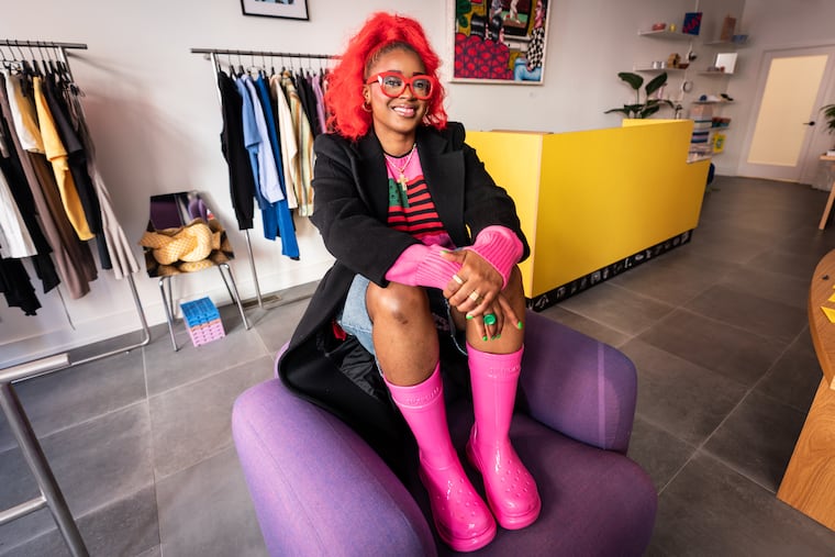 Tierra Whack, the Philly singer and rapper, has a new video for her song "Moovies," from her 2024 album, "World Wide Whack." She was photographed at Yowie in Philadelphia, on Monday, March 11, 2024.