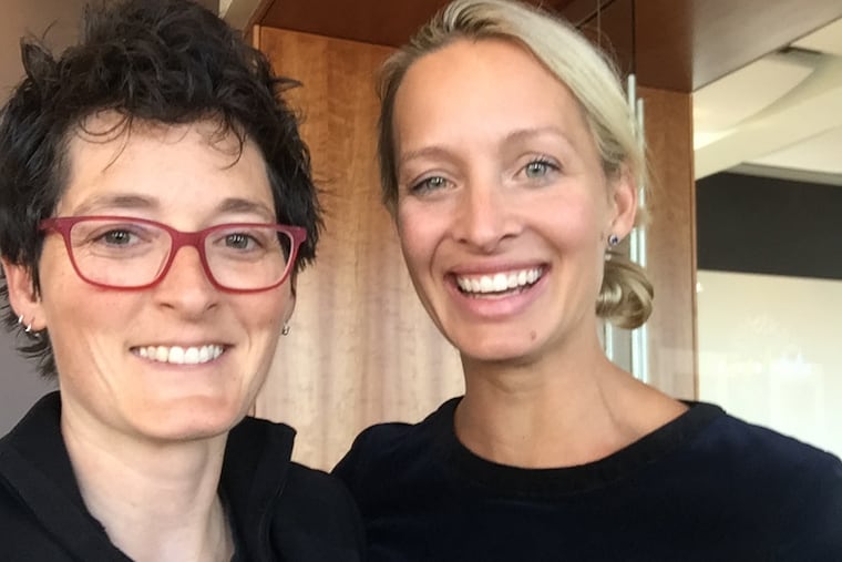 Marion Leary (left), director of innovation at Penn Nursing, and Rebecca Love (right), visiting professor in healthcare at Villanova, are the co-chairs of the Nursing is STEM Coalition.