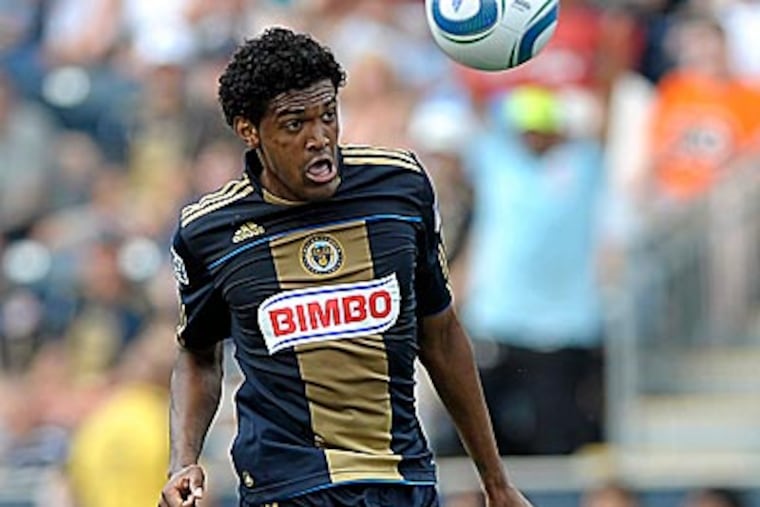 Sheanon Williams and the Union conclude their season against the Red Bulls on Saturday. (Michael Perez/AP file photo)